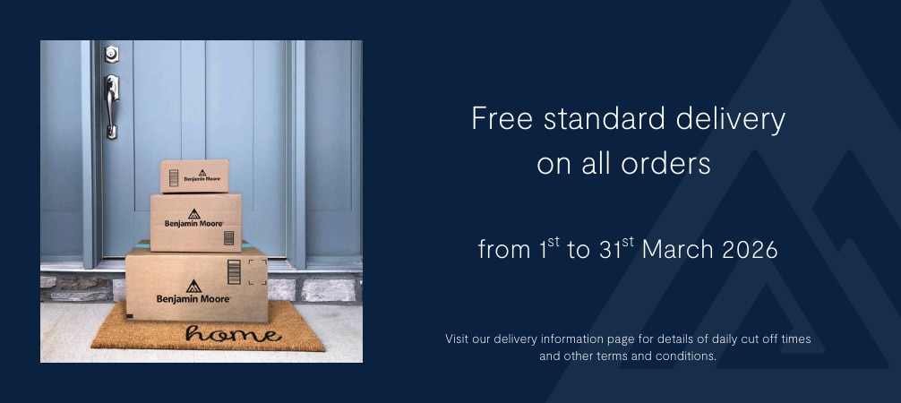 Free standard delivery on all orders from 1st to 31st March 2026.